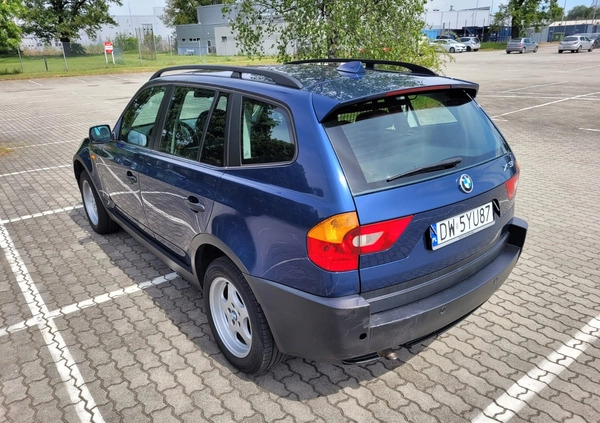 BMW X3 cena 24500 przebieg: 194000, rok produkcji 2005 z Wilamowice małe 211